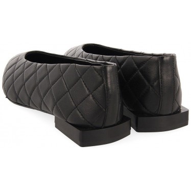 Gioseppo 64518 Sigdal gepolsterter Lederballerina NEGRO