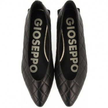 Gioseppo 64518 Sigdal gepolsterter Lederballerina NEGRO