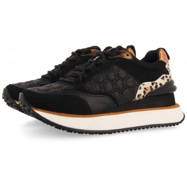 Gioseppo 64339 Skien Sneakers mit Animal-Print NEGRO