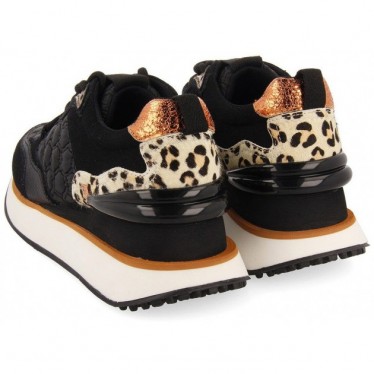 Gioseppo 64339 Skien Sneakers mit Animal-Print NEGRO