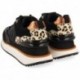 Gioseppo 64339 Skien Sneakers mit Animal-Print NEGRO
