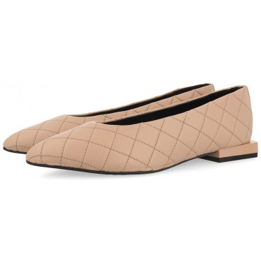 Gioseppo 64518 Sigdal gepolsterter Lederballerina NUDE