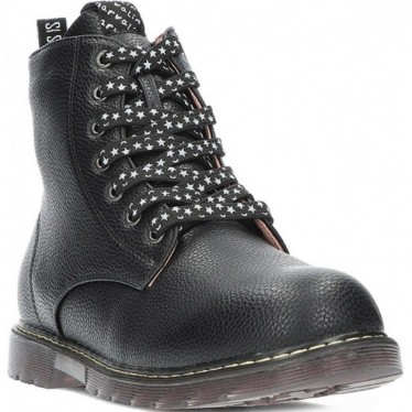 Stiefel für Mädchen von GARVALIN 241565 matte Sterne NEGRO