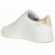 GEOX JAYSEN LOW-CUT D151BB SNEAKERS WHITE_GOLD