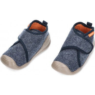 BIOMECANICS Kinderhausschuh 241150A Filz AZUL_MARINO