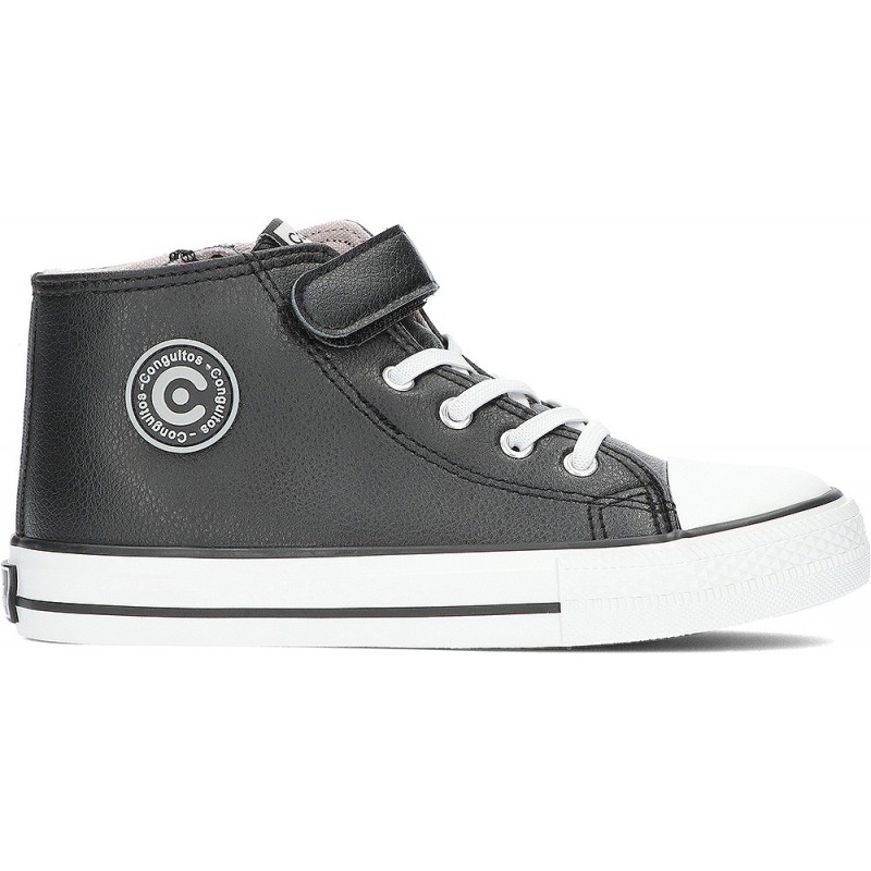 UNISEX-SNEAKER CONGUITOS NAPA KIDS 283007 BLACK