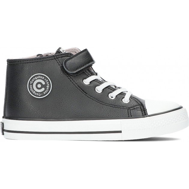 UNISEX-SNEAKER CONGUITOS NAPA KIDS 283007 BLACK UNISEX-SNEAKER CONGUITOS NAPA KIDS 283007 BLACK