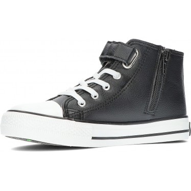 UNISEX-SNEAKER CONGUITOS NAPA KIDS 283007 BLACK
