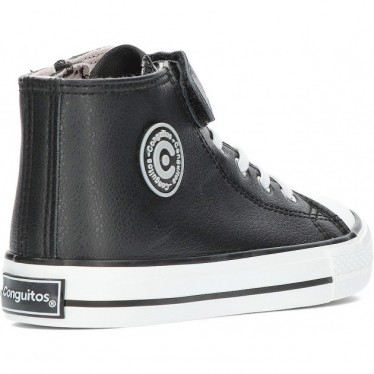 UNISEX-SNEAKER CONGUITOS NAPA KIDS 283007 BLACK