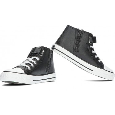 UNISEX-SNEAKER CONGUITOS NAPA KIDS 283007 BLACK