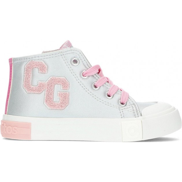 CONGUITOS Unisex-Sneaker tragen 127004 hoch LETTERS_SILVER