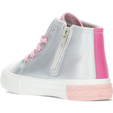 CONGUITOS Unisex-Sneaker tragen 127004 hoch LETTERS_SILVER