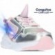 CONGUITOS 261018 Mädchen-Sneaker mit Lichtern UNICORN_SILVER