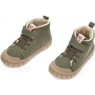GARVALIN 241321B Cord-Stiefelette für Jungen TRUFFLE