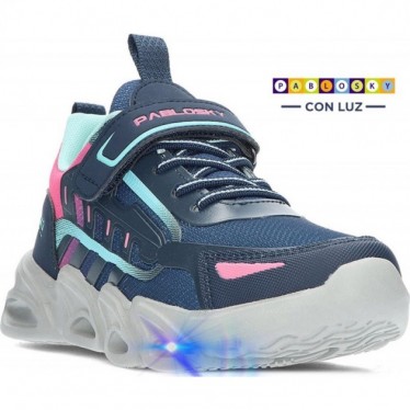 PABLOSKY Mädchen-Sneaker 978520 Nikko NAVY_FUXIA