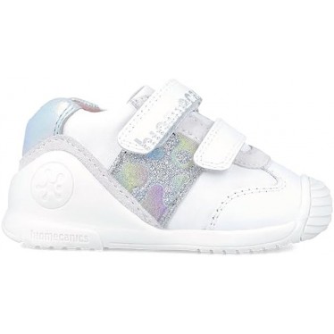 BIOMECANICS GLITTER FIRST STEPS SNEAKER 242112 BLANCO