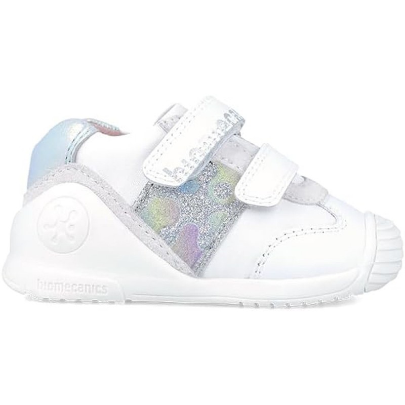 BIOMECANICS GLITTER FIRST STEPS SNEAKER 242112 BLANCO