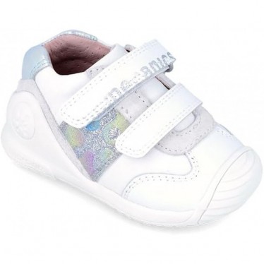 BIOMECANICS GLITTER FIRST STEPS SNEAKER 242112 BLANCO