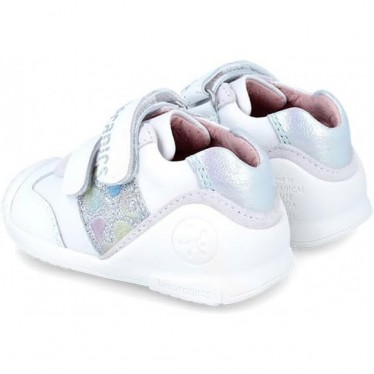 BIOMECANICS GLITTER FIRST STEPS SNEAKER 242112 BLANCO