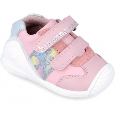 BIOMECANICS GLITTER FIRST STEPS SNEAKER 242112 CUARZO