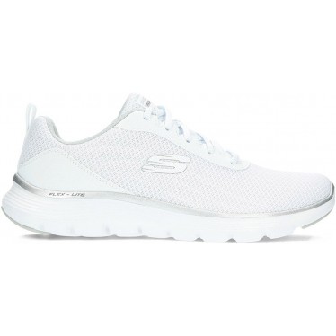 SKECHERS 150206 Flex Damen-Sneaker WHITE_SILVER