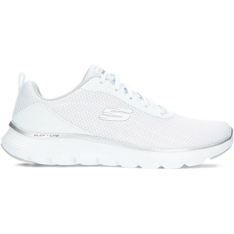 SKECHERS 150206 Flex Damen-Sneaker WHITE_SILVER