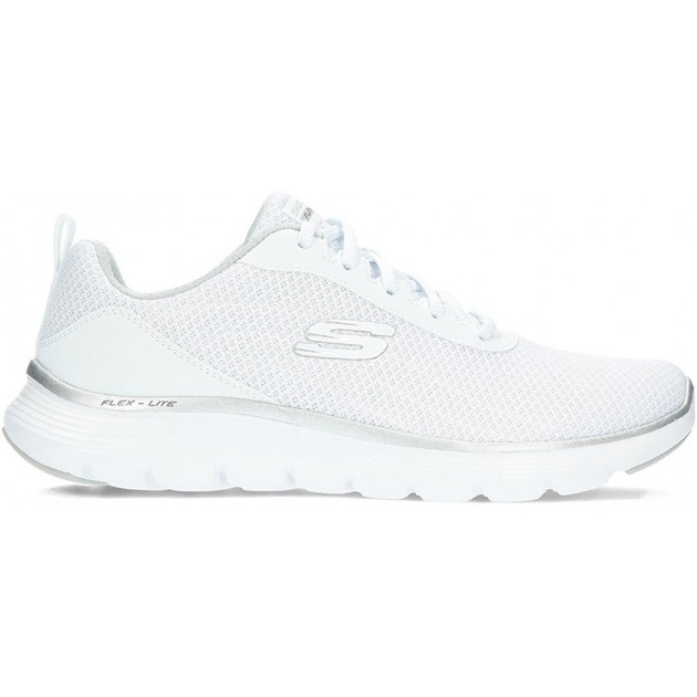 SKECHERS 150206 Flex Damen-Sneaker WHITE_SILVER SKECHERS 150206 Flex Damen-Sneaker WHITE_SILVER