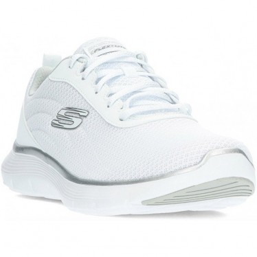 SKECHERS 150206 Flex Damen-Sneaker WHITE_SILVER