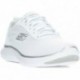 SKECHERS 150206 Flex Damen-Sneaker WHITE_SILVER