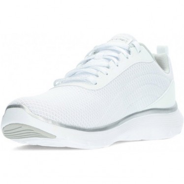 SKECHERS 150206 Flex Damen-Sneaker WHITE_SILVER