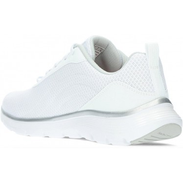 SKECHERS 150206 Flex Damen-Sneaker WHITE_SILVER