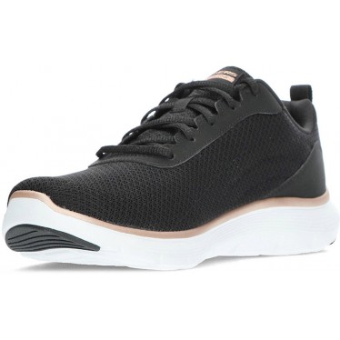 SKECHERS 150206 Flex Damen-Sneaker BLACK_ROSE_GOLD