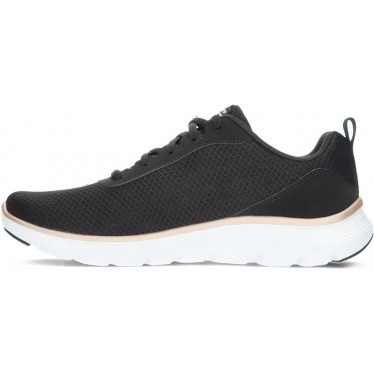 SKECHERS 150206 Flex Damen-Sneaker BLACK_ROSE_GOLD