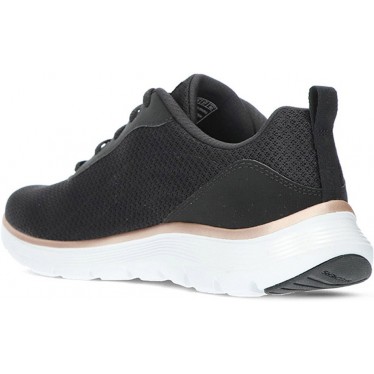 SKECHERS 150206 Flex Damen-Sneaker BLACK_ROSE_GOLD