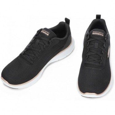 SKECHERS 150206 Flex Damen-Sneaker BLACK_ROSE_GOLD