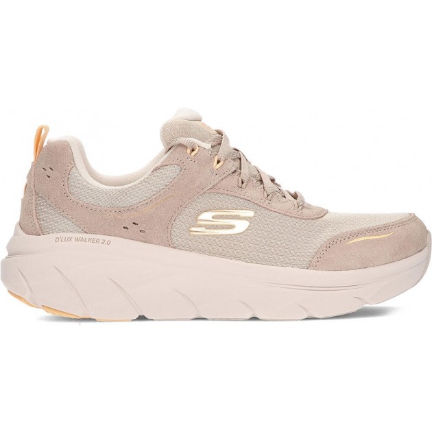 SKECHERS 150108 Walker Damen-Sneaker TAUPE_ORANGE SKECHERS 150108 Walker Damen-Sneaker TAUPE_ORANGE