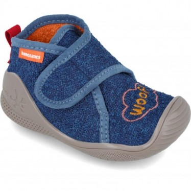 Biomecanics 241155 Woolf Babyhausschuhe AZUL_MARINO