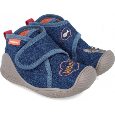 Biomecanics 241155 Woolf Babyhausschuhe AZUL_MARINO