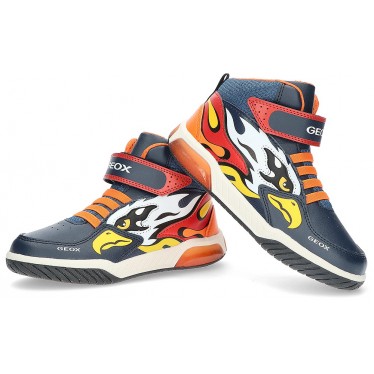 STIEFEL EAGLE GEOX J369CB NAVY_ORANGE