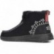 DUDE DENNY STIEFEL AUS FAUX-SHEARLING 40208 BLACK