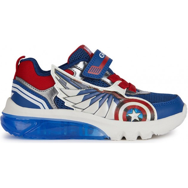 SPORT MIT LEICHTEM GEOX CIBERDRON CAPT AMERICA J45LBB BLUE_RED SPORT MIT LEICHTEM GEOX CIBERDRON CAPT AMERICA J45LBB BLUE_RED