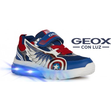 SPORT MIT LEICHTEM GEOX CIBERDRON CAPT AMERICA J45LBB BLUE_RED
