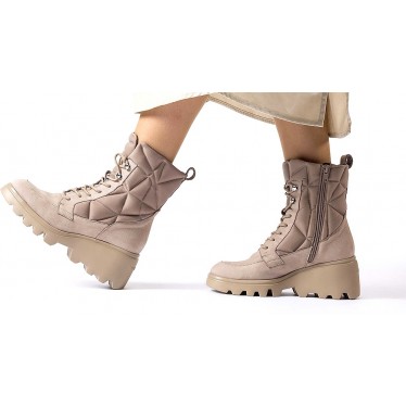 Wonders G-7004 Silberne Stiefel TAUPE