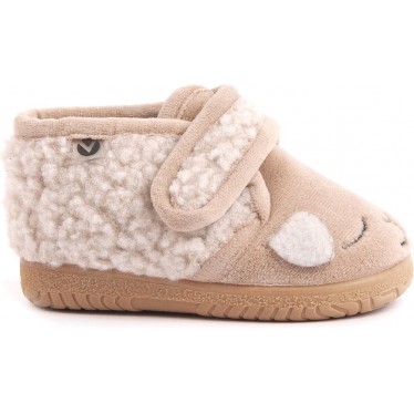 HAUSSCHUHE VICTORIA KINDER 105119 BEIGE