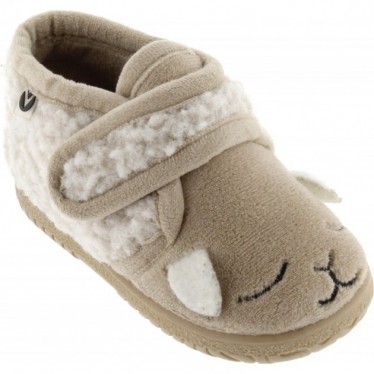 HAUSSCHUHE VICTORIA KINDER 105119 BEIGE