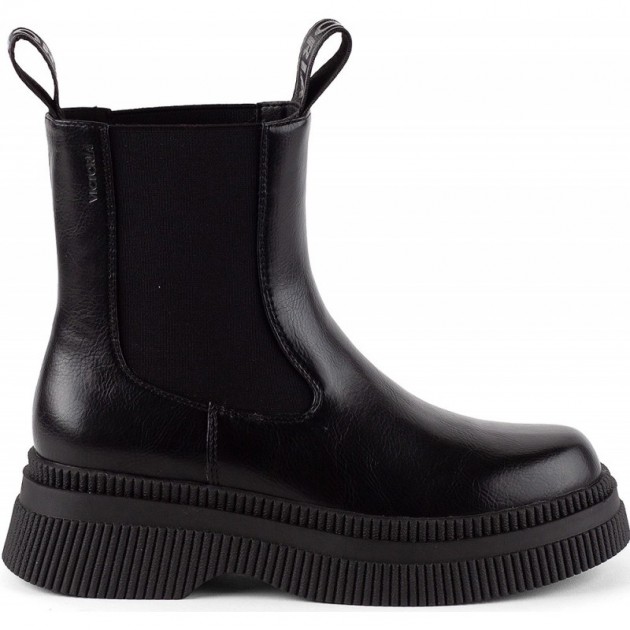 Victoria 1301104 Dublin Chelsea-Stiefel mit Ledereffekt NEGRO Victoria 1301104 Dublin Chelsea-Stiefel mit Ledereffekt NEGRO