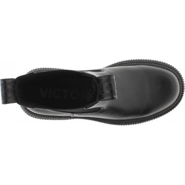 Victoria 1301104 Dublin Chelsea-Stiefel mit Ledereffekt NEGRO