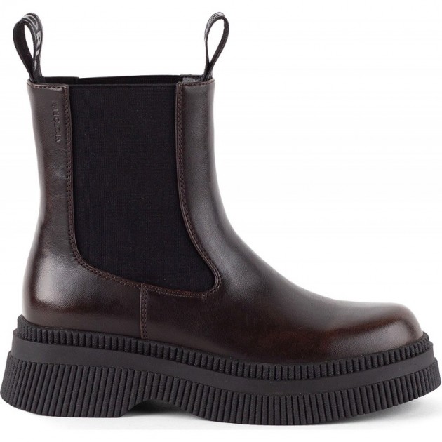Victoria 1301104 Dublin Chelsea-Stiefel mit Ledereffekt MARRON Victoria 1301104 Dublin Chelsea-Stiefel mit Ledereffekt MARRON