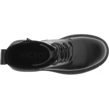 Victoria 1301103 Dublin Boots Schnürsenkel in Lederoptik NEGRO