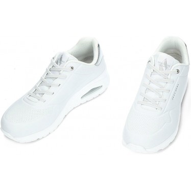 SKECHERS Damen-Sneaker 155196 schimmern WHITE_SILVER